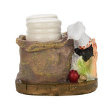 Cute Chef Statue Salt & Pepper Bottle Holder Ornaments Home Decor Kitchen Resin Crafts #C