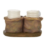 Cute Chef Statue Salt & Pepper Bottle Holder Ornaments Home Decor Kitchen Resin Crafts #C