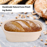 Handmade Unbleached Natural Cane Banneton Proofing Basket Dough Bread Baking Kit 21x13.5x8cm In Australia - Darrahopens