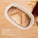 Handmade Unbleached Natural Cane Banneton Proofing Basket Dough Bread Baking Kit 21x13.5x8cm In Australia - Darrahopens