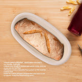 Handmade Unbleached Natural Cane Banneton Proofing Basket Dough Bread Baking Kit 25x14.5x8cm In Australia - Darrahopens