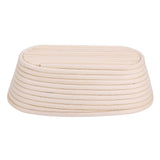 Handmade Unbleached Natural Cane Banneton Proofing Basket Dough Bread Baking Kit 25x14.5x8cm