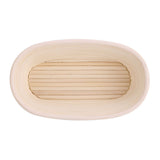Handmade Unbleached Natural Cane Banneton Proofing Basket Dough Bread Baking Kit 25x14.5x8cm