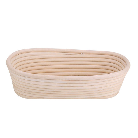 Handmade Unbleached Natural Cane Banneton Proofing Basket Dough Bread Baking Kit 27.5x14x8cm In Australia - Darrahopens
