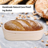 Handmade Unbleached Natural Cane Banneton Proofing Basket Dough Bread Baking Kit 27.5x14x8cm In Australia - Darrahopens