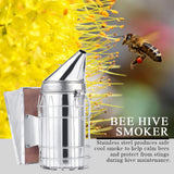 Bee Hive Smoker with Heat Shield Protection Board Iron Beekeeping Equipment In Australia - Darrahopens