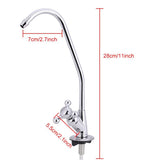 1/4'' Zinc Alloy Kitchen Faucet Tap Chrome Reverse Osmosis RO Drinking Water Filter