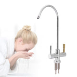 1/4'' Double Holes Sink Faucet Tap Chrome Reverse Osmosis RO Drinking Water Filter In Australia - Darrahopens
