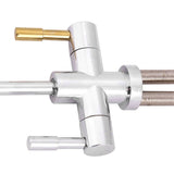 1/4'' Double Holes Sink Faucet Tap Chrome Reverse Osmosis RO Drinking Water Filter