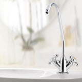1/4'' Zinc Alloy Kitchen Double Head Faucet Tap Chrome Reverse Osmosis RO Drinking Water Filter In Australia - Darrahopens