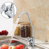 1/4'' Zinc Alloy Kitchen Faucet Tap Chrome Reverse Osmosis RO Drinking Water Filter