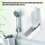600ml Wall Mounted Manual Foam Soap Liquid Dispenser Lotion Box for Bathroom Kitchen (White) In Australia - Darrahopens