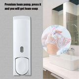 600ml Wall Mounted Manual Foam Soap Liquid Dispenser Lotion Box for Bathroom Kitchen (White) In Australia - Darrahopens