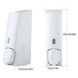 600ml Wall Mounted Manual Foam Soap Liquid Dispenser Lotion Box for Bathroom Kitchen (White) In Australia - Darrahopens