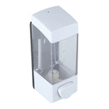 350ml Bathroom Manual Plastic Soap Liquid Lotion Shampoo Dispenser Box Holder Wall Mounted
