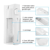 350ml Bathroom Hotel Wall Mounted Plastic Soap Liquid Shampoo Lotion Manual Dispenser