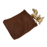 Vintage Solid Brass Single Handle Faucet for Washing Machine Wall Mounted Water Tap (Short)