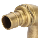 Vintage Solid Brass Single Handle Faucet for Washing Machine Wall Mounted Water Tap (Short)