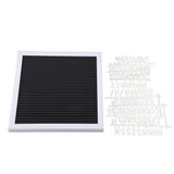 25cm*25cm Message Plastic Letter Board Sign Changeable Letters Numbers Room Decor (White Frame) In Australia - Darrahopens