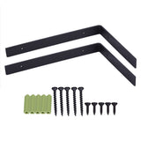 1 Pair Iron Heavy Duty Shelf Wall Brackets for Wooden Storage Organizer Shelves DIY Home Decor In Australia - Darrahopens