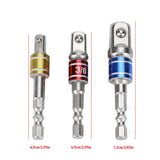 3Pcs Socket Adapters Drill Nut Driver Extension Bars Set 1/4in 3/8in 1/2in Screwdriver Tools In Australia - Darrahopens