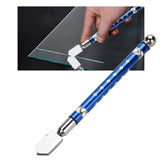 Portable Handheld Wheel Type Glass Cutter with NOn slip Handle for 3~15mm Glass Cutting(Blue) In Australia - Darrahopens
