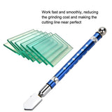 Portable Handheld Wheel Type Glass Cutter with NOn slip Handle for 3~15mm Glass Cutting(Blue) In Australia - Darrahopens
