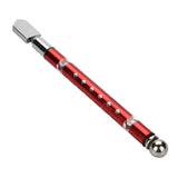 Portable Handheld Wheel Type Glass Cutter with NOn slip Handle for 3~15mm Glass Cutting(Red)