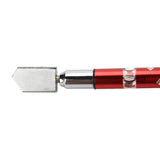 Portable Handheld Wheel Type Glass Cutter with NOn slip Handle for 3~15mm Glass Cutting(Red)