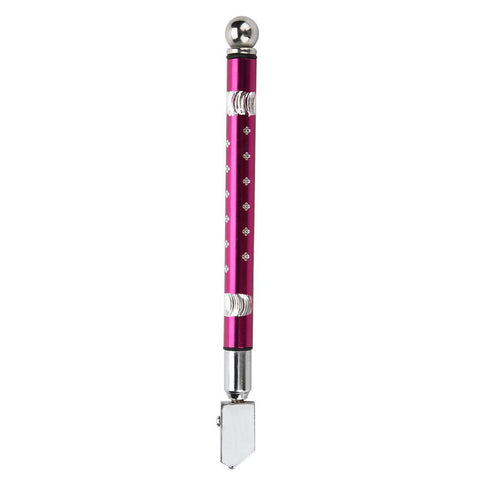 Portable Handheld Wheel Type Glass Cutter with NOn slip Handle for 3~15mm Glass Cutting(Purple) In Australia - Darrahopens