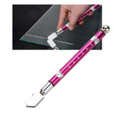 Portable Handheld Wheel Type Glass Cutter with NOn slip Handle for 3~15mm Glass Cutting(Purple) In Australia - Darrahopens