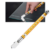 Portable Handheld Wheel Type Glass Cutter with NOn slip Handle for 3~15mm Glass Cutting(Golden) In Australia - Darrahopens