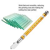 Portable Handheld Wheel Type Glass Cutter with NOn slip Handle for 3~15mm Glass Cutting(Golden) In Australia - Darrahopens
