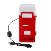LED Mini USB Refrigerator USB Refrigerator Drinks Beverage Cans Refrigerator and Heater Red In Australia - Darrahopens