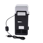 LED Mini USB Refrigerator USB Refrigerator Drinks Beverage Cans Refrigerator and Heater Black In Australia - Darrahopens