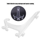 10pcs Folding White Plastic Plate Holders Dish Picture Frame Decorative Display Stand Rack In Australia - Darrahopens