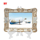 10pcs Folding White Plastic Plate Holders Dish Picture Frame Decorative Display Stand Rack In Australia - Darrahopens