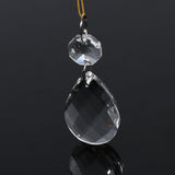10Pcs Clear Glass Crystal Prisms Chandelier Pendant Light Lamp Part Drops DIY Accessories