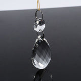10Pcs Clear Glass Crystal Prisms Chandelier Pendant Light Lamp Part Drops DIY Accessories