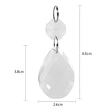10Pcs Clear Glass Crystal Prisms Chandelier Pendant Light Lamp Part Drops DIY Accessories