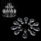 10Pcs Clear Glass Crystal Prisms Chandelier Pendant Light Lamp Part Drops DIY Accessories