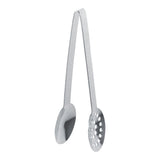 2pcs Kitchen Craft Tool Stainless Steel Round Tea Bag Tongs Squeezer Holder Grip