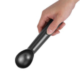 Portable Metal NOn stick Anti feeze Ice Cream Scoop Spoon Kitchen Tool (Matte Black)