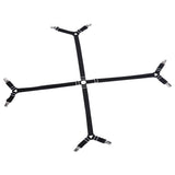 Elastic Crisscross Bed Mattress Sheet Straps Clips Triangle Grippers Holder Fasteners Black
