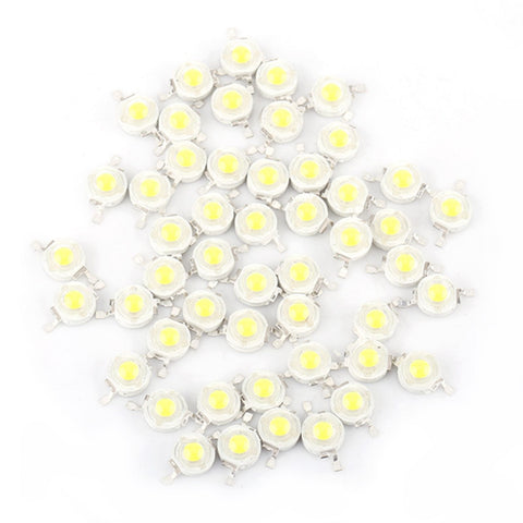 50pcs SMD 1W LED Lamp Bulb Beads Chip For Home Floodlight Spotlight High Power Cool White In Australia - Darrahopens