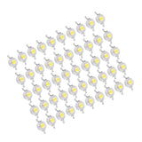 50pcs SMD 1W LED Lamp Bulb Beads Chip For Home Floodlight Spotlight High Power Cool White