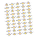 50pcs SMD 1W LED Lamp Beads Bulb Chip For Floodlight Spotlight Energy saving Warm White