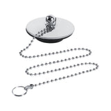 Chrome Kitchen Sink Bathroom Bathtub Drain Cover Stopper Solid Metal Waste Plug With Chain In Australia - Darrahopens