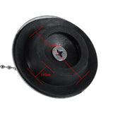 Chrome Kitchen Sink Bathroom Bathtub Drain Cover Stopper Solid Metal Waste Plug With Chain