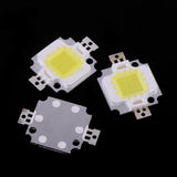 10Pcs 10W LED SMD Chip COB DC 9‑10V For Lamp Flood Light Beads Bulb High Power Cool White